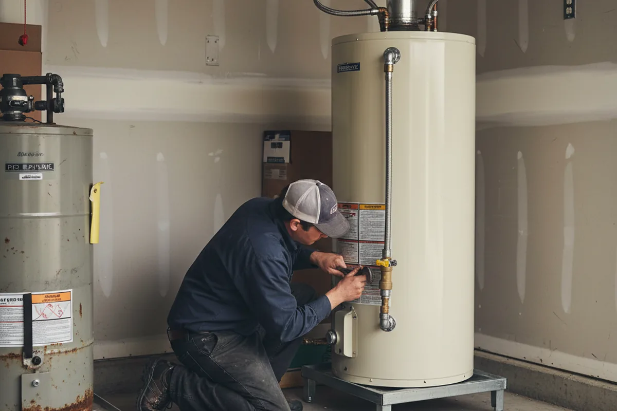 Water heater and shutoff valve replacement in Alexandria Bay
