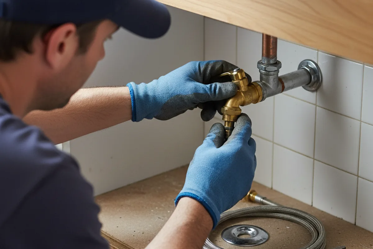 Shutoff valve and fitting work during Emergency Plumbing in Alexandria Bay